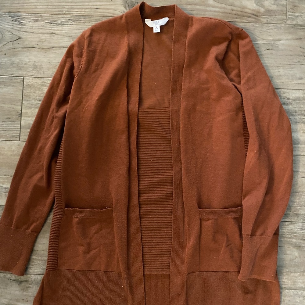 Rusty Orange Cardigan